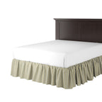 Ruffle Bedskirt in Nautical Stripes - Shoreline