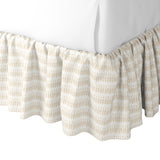 Ruffle Bedskirt in Leaf Me Alone - Latte