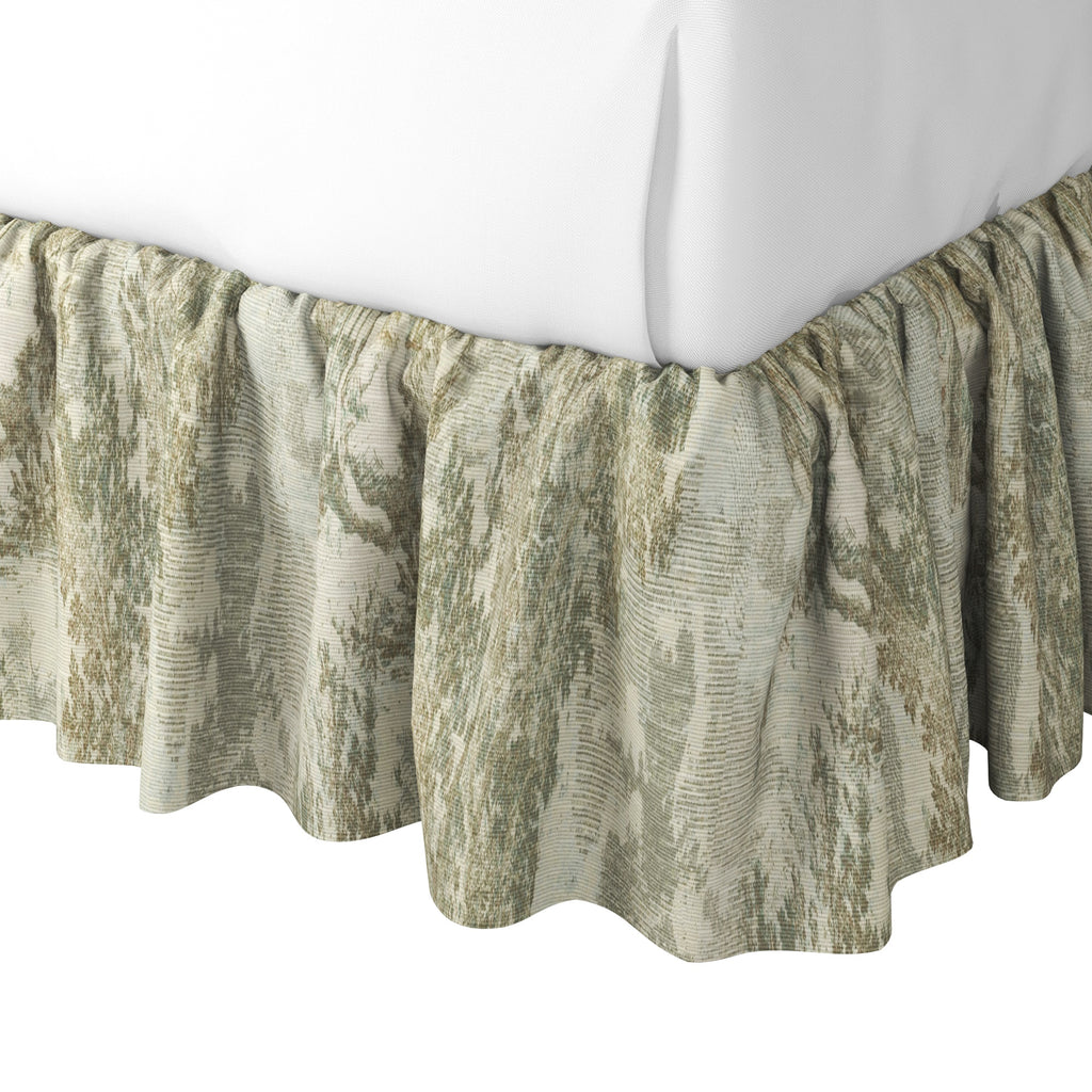 Ruffle Bedskirt in Country Toile - Ivy