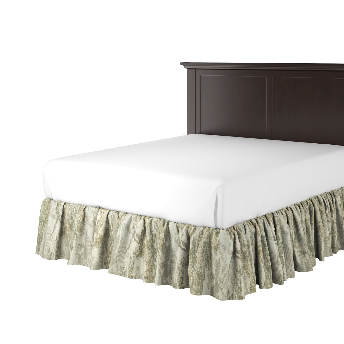 Ruffle Bedskirt in Country Toile - Ivy