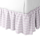 Ruffle Bedskirt in Gingham - Lilac