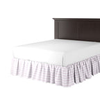 Ruffle Bedskirt in Gingham - Lilac