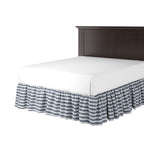 Ruffle Bedskirt in Gingham - Navy