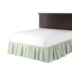 Ruffle Bedskirt in Gingham - Sage
