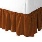 Ruffle Bedskirt in Classic Velvet - Amber