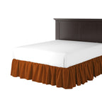 Ruffle Bedskirt in Classic Velvet - Amber