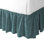 Ruffle Bedskirt in Classic Velvet - Seaside