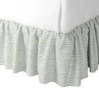 Ruffle Bedskirt in Ditsy - Fresh Blue
