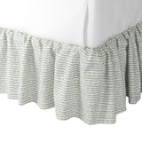 Ruffle Bedskirt in Ditsy - Fresh Blue