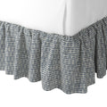 Ruffle Bedskirt in Ditsy - Indigo