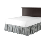 Ruffle Bedskirt in Ditsy - Indigo