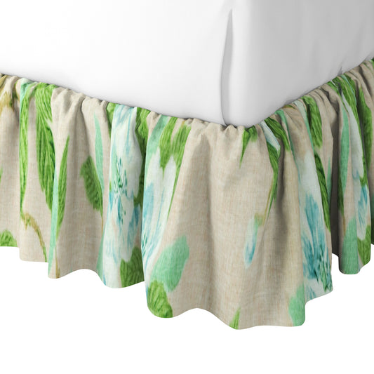 Ruffle Bedskirt in Grandma's Floral - Pink