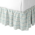 Ruffle Bedskirt in Positive Print - Rain