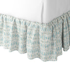 Ruffle Bedskirt in Positive Print - Rain