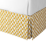 Tailored Bedskirt in Checking In - Honey