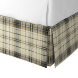 Tailored Bedskirt in Tartan - Cappuccino