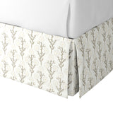 Tailored Bedskirt in Cottage Flowers - Vanilla