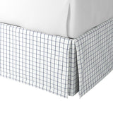 Tailored Bedskirt in Check With Me - White