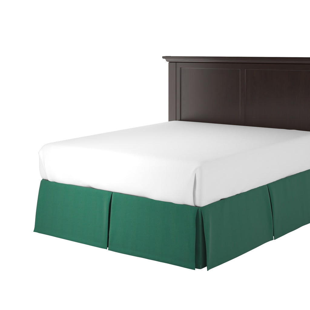 Tailored Bedskirt in Slubby Linen - Spruce