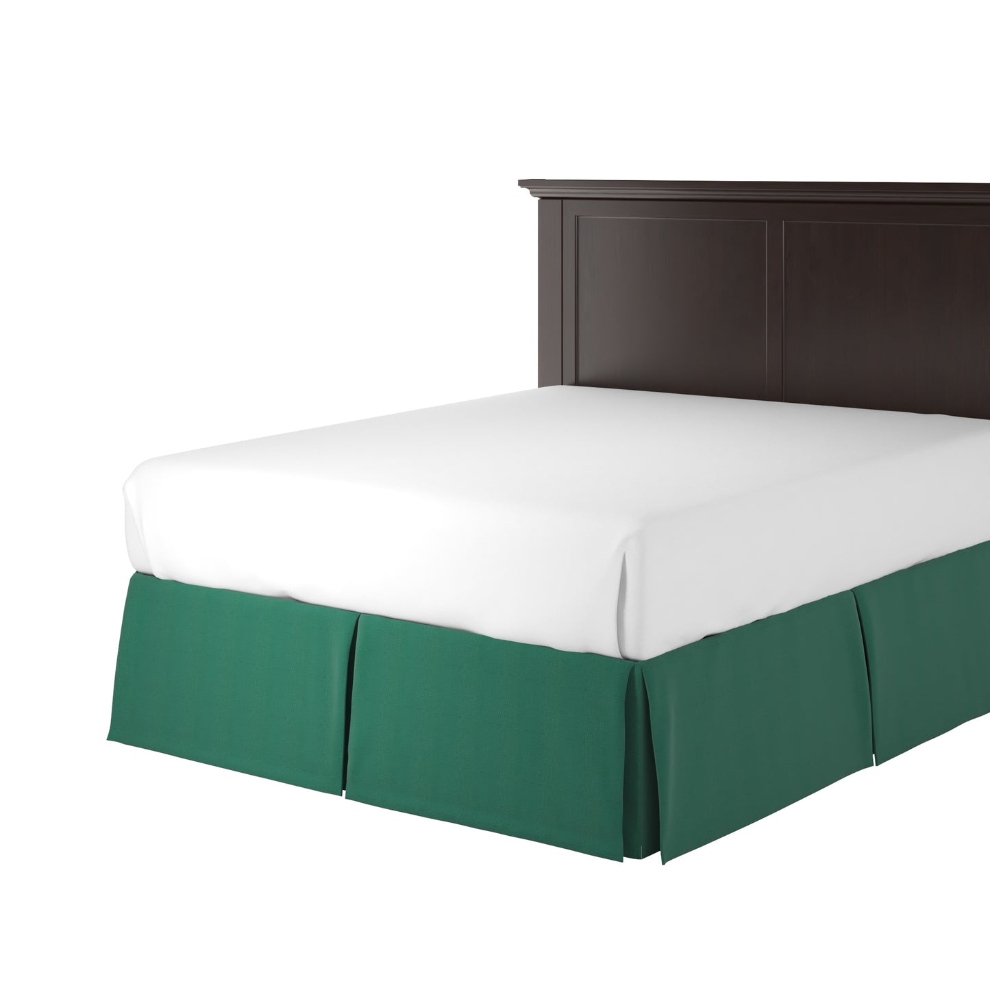 Tailored Bedskirt in Slubby Linen - Spruce