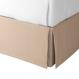 Tailored Bedskirt in Slubby Linen - Caramel