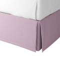 Tailored Bedskirt in Slubby Linen - Plum