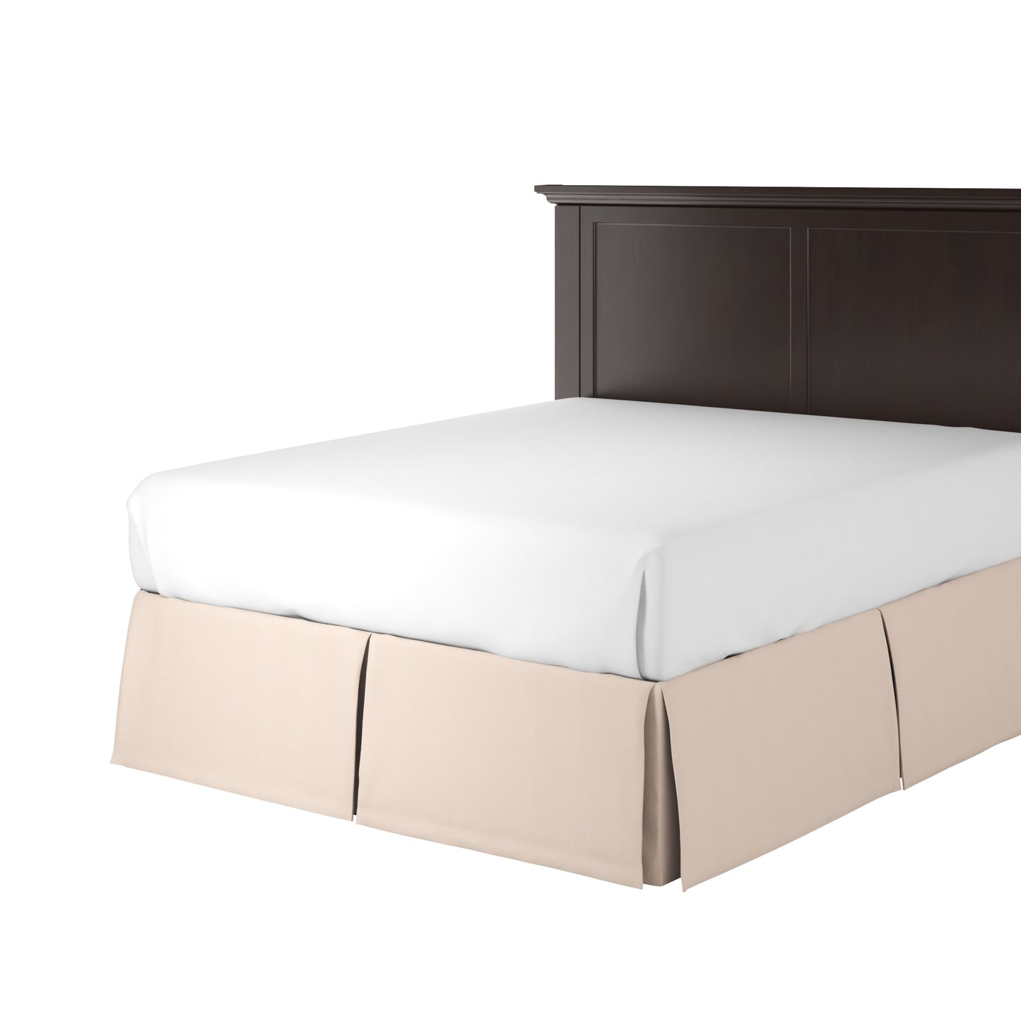 Tailored Bedskirt in Slubby Linen - Cashmere