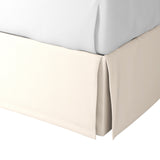 Tailored Bedskirt in Slubby Linen - Ivory