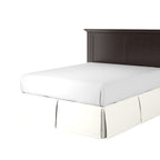Tailored Bedskirt in Slubby Linen - White