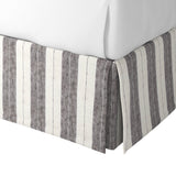 Tailored Bedskirt in French Laundry Stripe - Midnights