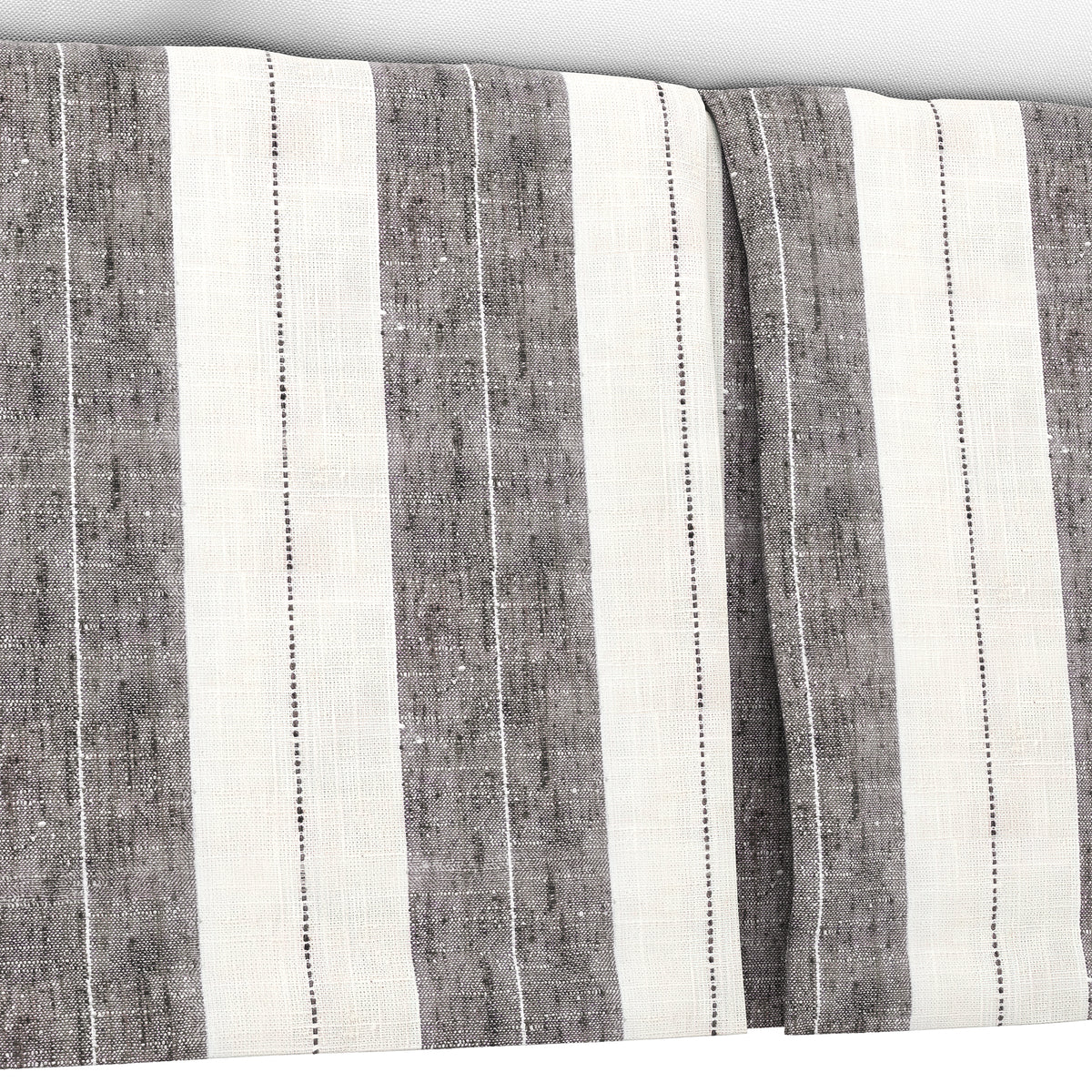 Tailored Bedskirt in French Laundry Stripe - Midnights