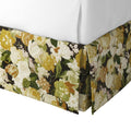 Tailored Bedskirt in Garden Tea Time - Moonglow