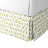 Tailored Bedskirt in Leaf Me Alone - Vine