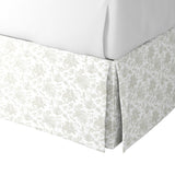 Tailored Bedskirt in Toile - Rich Cream