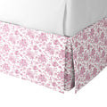 Tailored Bedskirt in Toile - Strawberry
