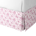 Tailored Bedskirt in Toile - Strawberry