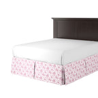 Tailored Bedskirt in Toile - Strawberry