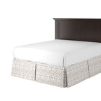 Tailored Bedskirt in Trellis Like It Is - Beige