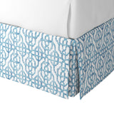 Tailored Bedskirt in Trellis Like It Is - Waves