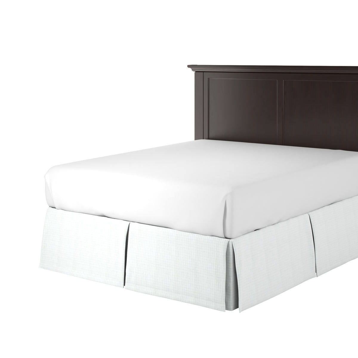 Tailored Bedskirt in 100% Linen - Salt Air