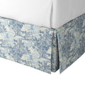 Tailored Bedskirt in Country Toile - Sapphire