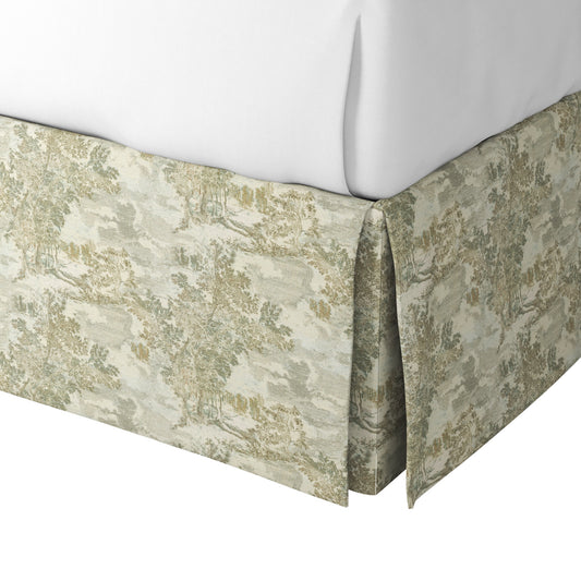 Tailored Bedskirt in Country Toile - Ivy
