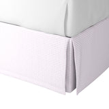 Tailored Bedskirt in Gingham - Lilac