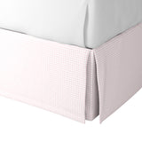 Tailored Bedskirt in Gingham - Light Pink