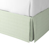 Tailored Bedskirt in Gingham - Sage