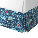 Tailored Bedskirt in Koi Pond - Blue