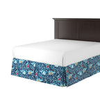 Tailored Bedskirt in Koi Pond - Blue