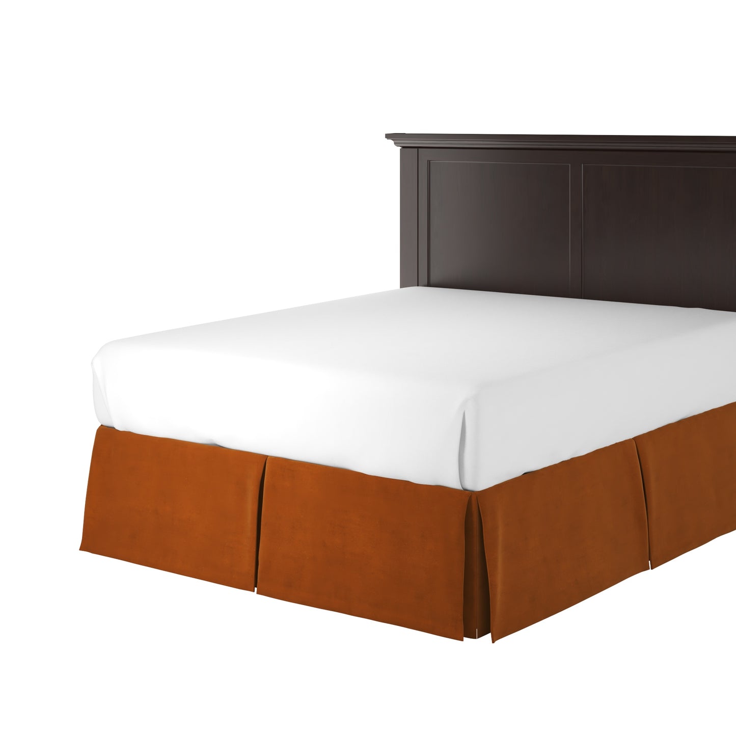 Tailored Bedskirt in Classic Velvet - Amber