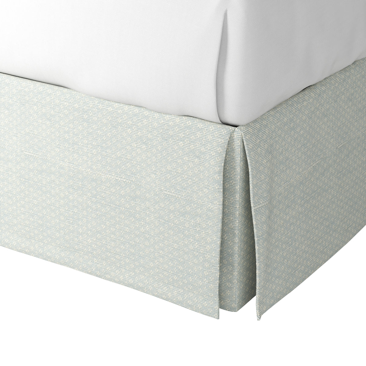 Tailored Bedskirt in Ditsy - Fresh Blue