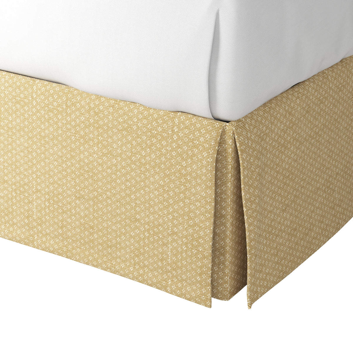 Tailored Bedskirt in Ditsy - Saddle